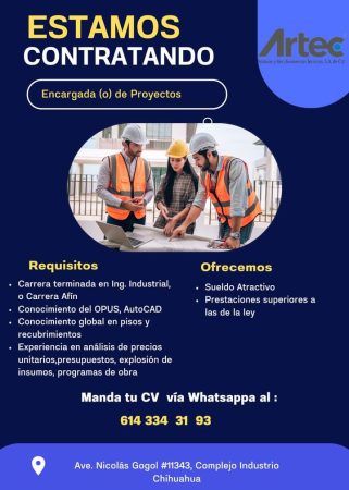 VACANTES CHIHUAHUA - ENCARGAD